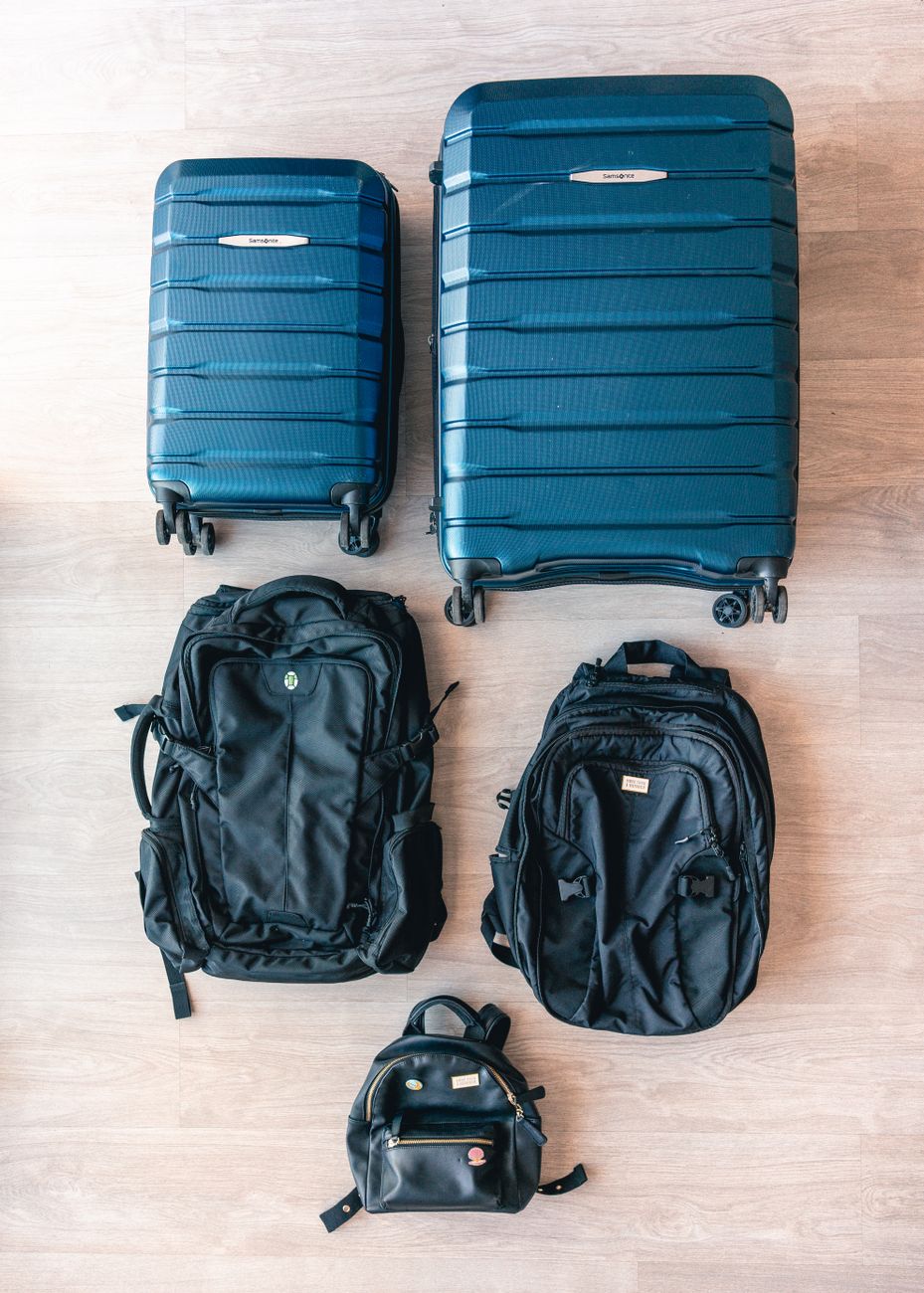 Minimalist carry on luggage and travel gear